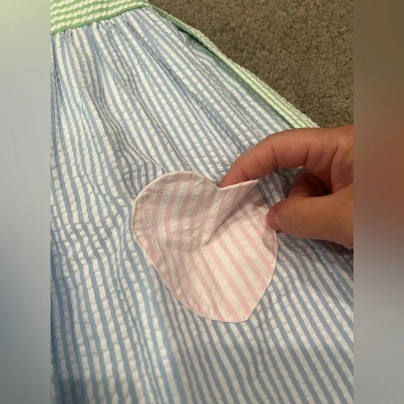 Florence Eiseman Seersucker Flower Dress - Picture 3 of 7